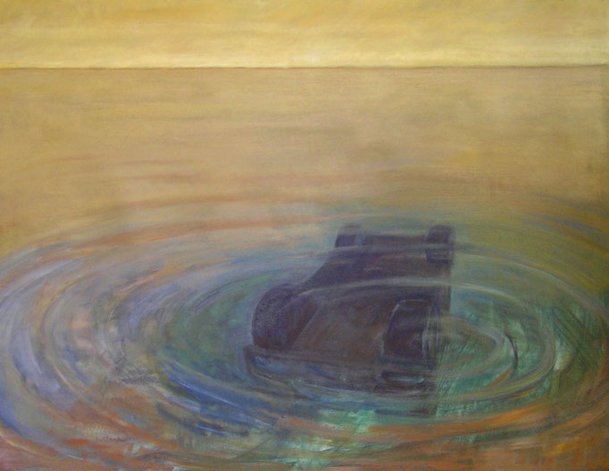 Wrack, 2007, Acryl auf Leinwand 100x100