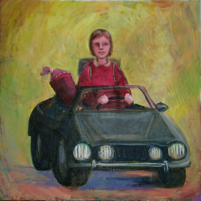 Schultüte, 2007, Acryl auf Leinwand 60x60