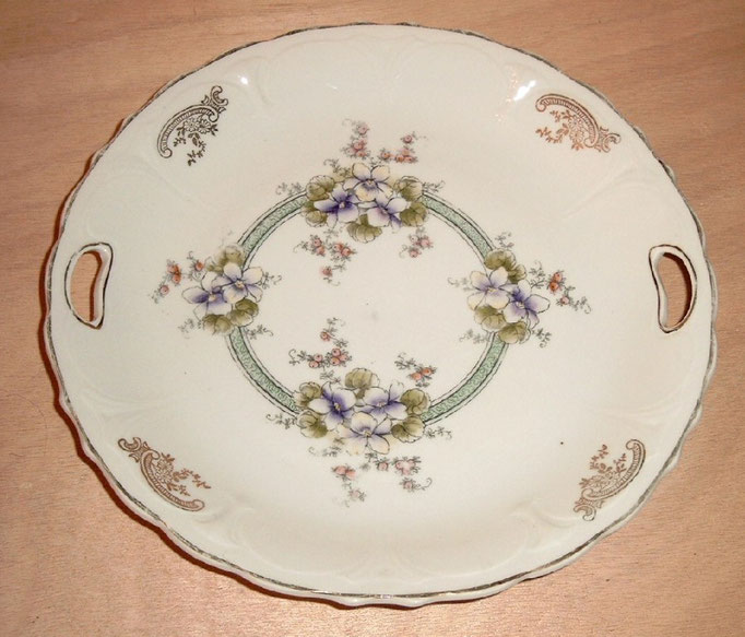 0567/Gebäckteller ~ 1900, Marke "CA", Ø 27 cm, EUR 15,- 