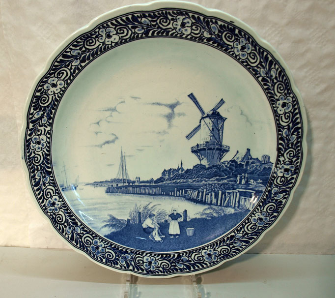 4212/ Wandteller "Delft", Ø 40 cm, EUR 42,-