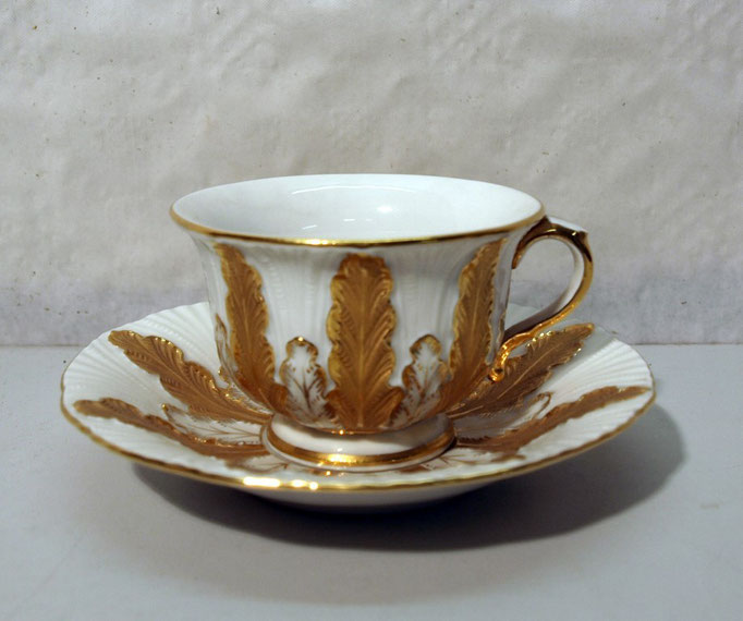 4052/Mokkatasse "Meissen" ~1900, 1.Wahl, H 5,5cm, EUR 68,-