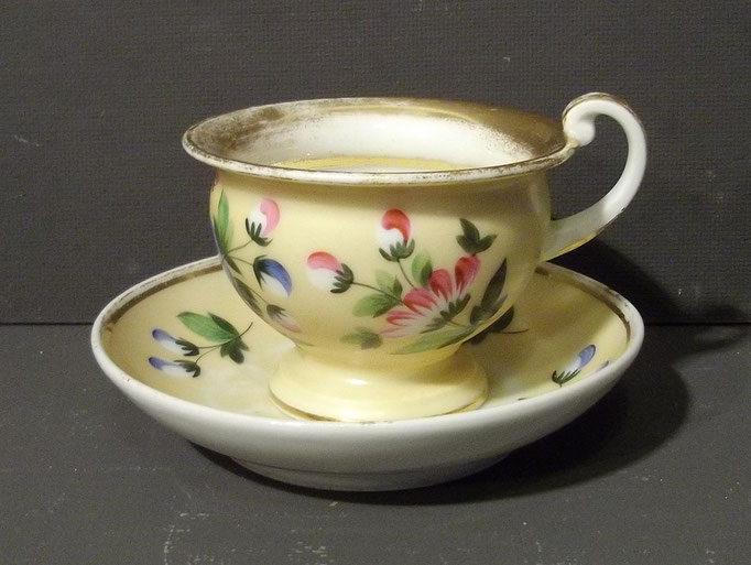 4364/ Schmucktasse ~1830, Biedermeier, handgemalt, ohne Marke, Tasse H 7cm, EUR 42,-