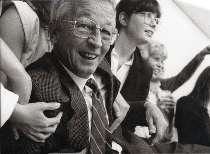 Verabschiedung Professor Max Kratz, Bildhauerei Universität Essen, 1985