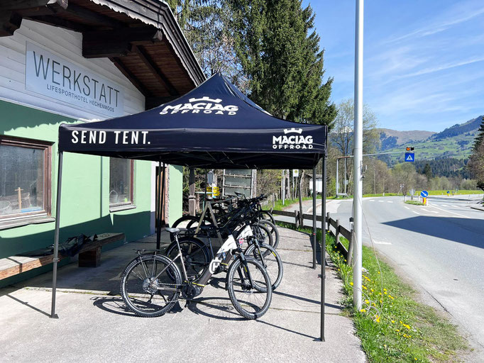 Die Bike-Garage im Lifesporthotel