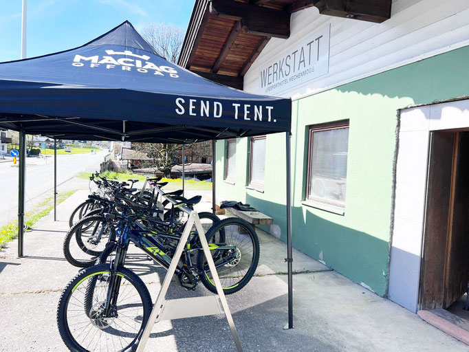Mit der Zimmer-Keycard ist dein Bike sicher in der Bike-Garage geparkt