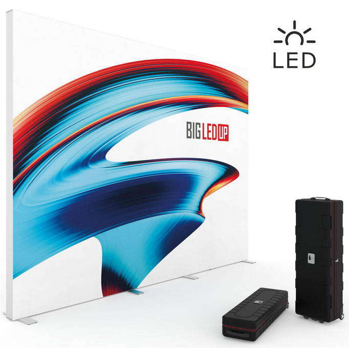 BIG LEDUP Leuchtdisplay LED-Messewand