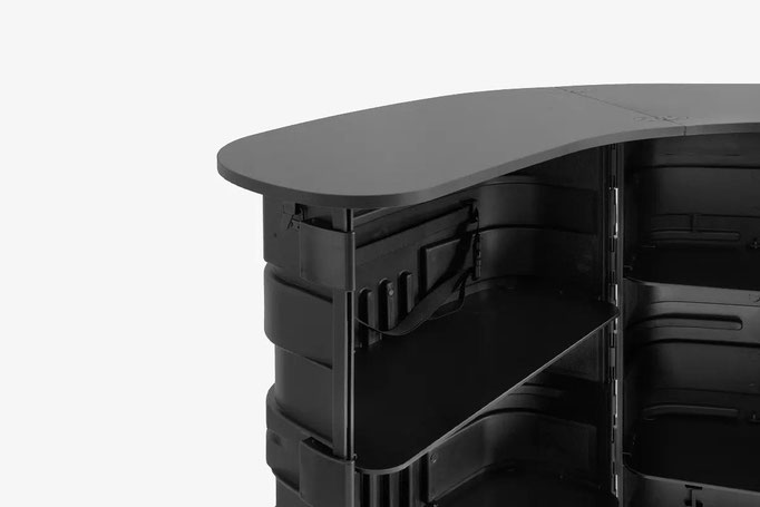 ExpoCase Koffertheke Detail Thekenplatte
