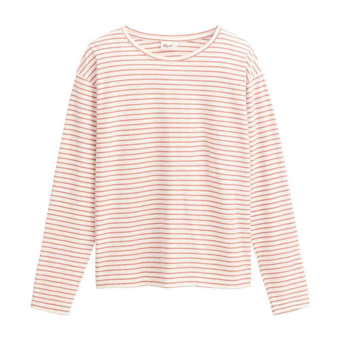 2613005_Langarm-Shirt, rosenholz geringelt People Wear Organic