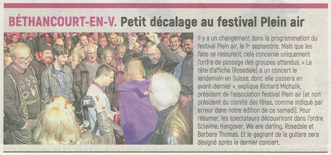 Article de l'Aisne Nouvelle