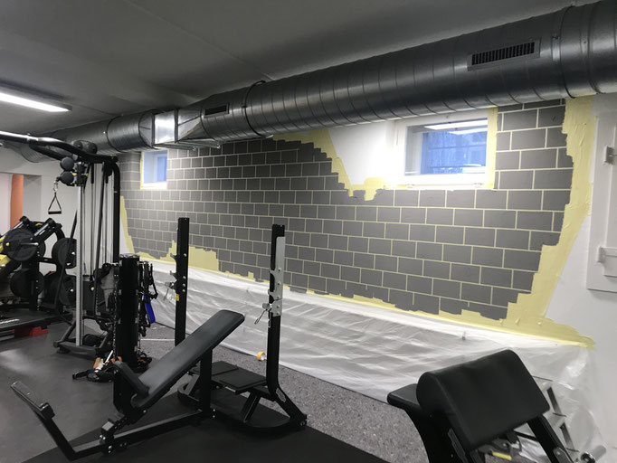 Wandgestaltung Davos Fitness