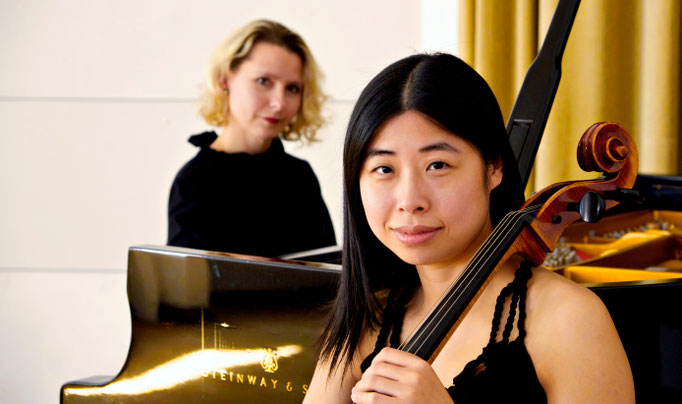 Yingtuo Zhang - Violoncello und Elena Bobrovskikh - Klavier in HMTMH, Photo: Kristian Petkov