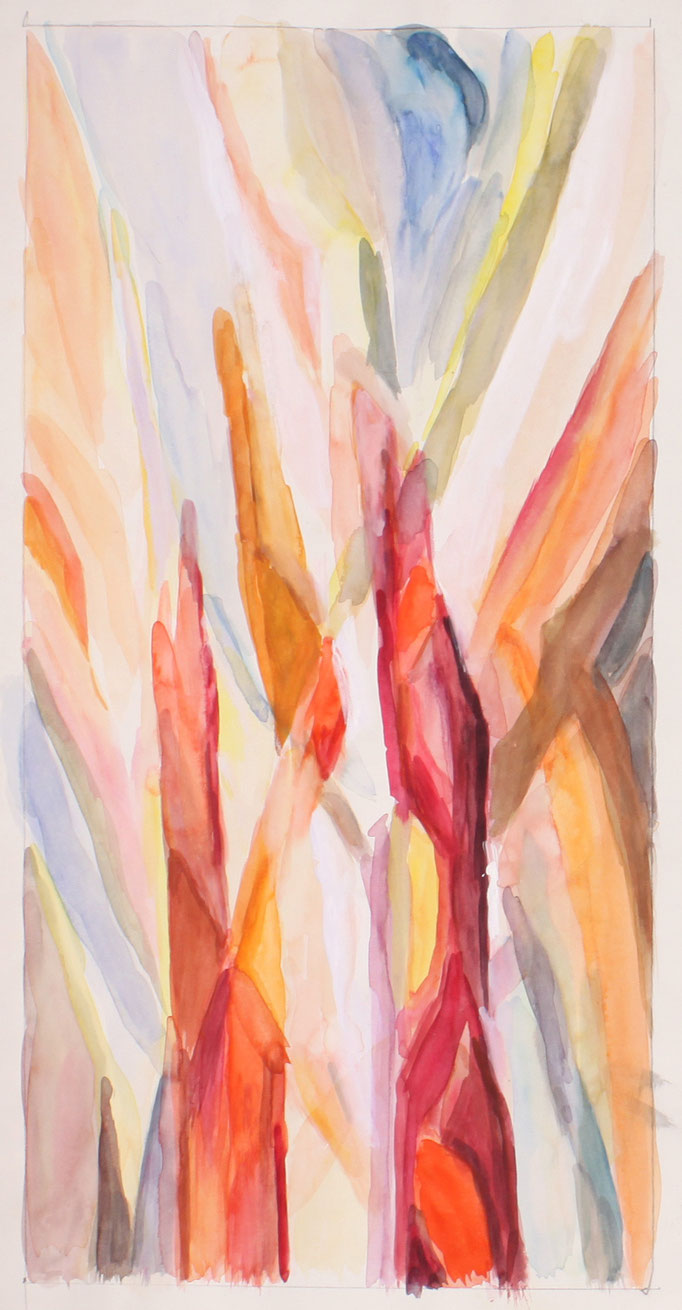 Fritz Riedl, Fritz Riedl, Aquarell - Entwurf, 50 x 26 cm