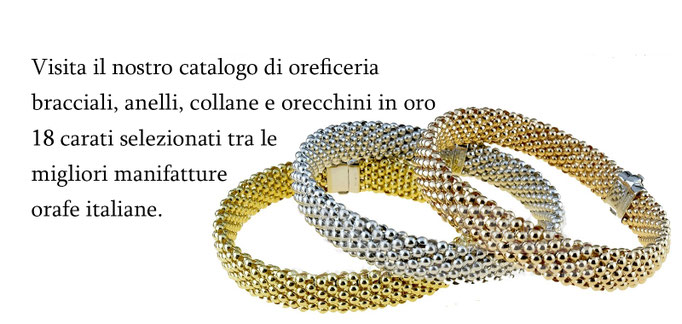 Gioielleria Istanti di Gioia Collane, Bracciale e Anelli in Oro.