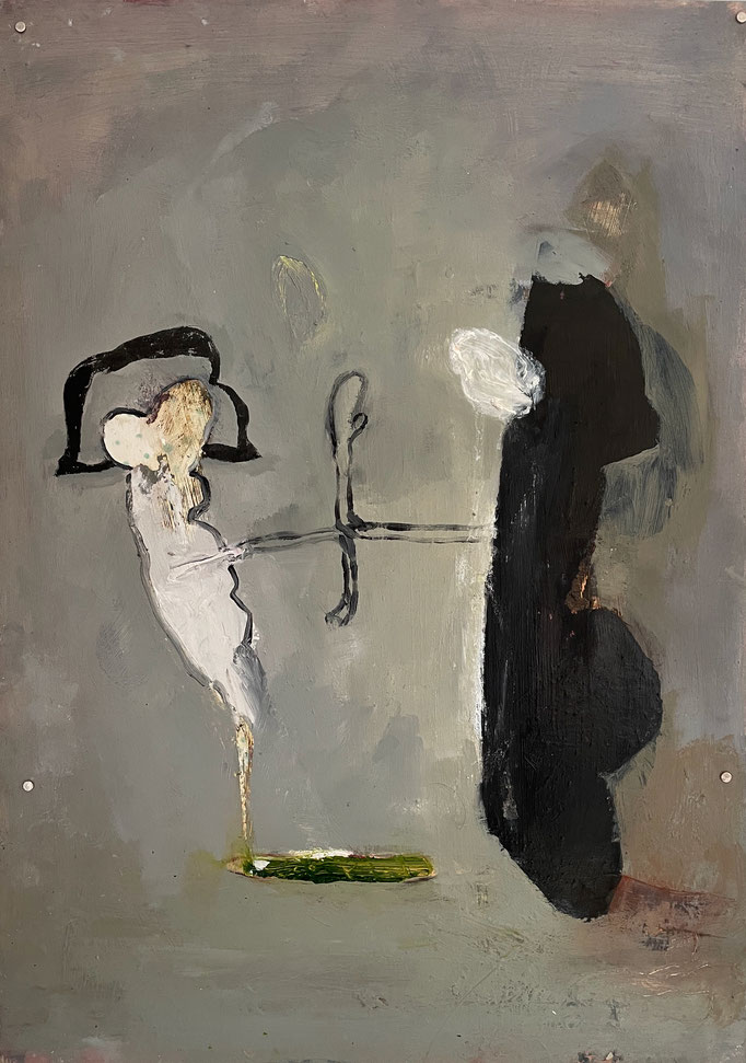 Chico  Öl,Acryl auf synthetischem Papier  42x29,7cm