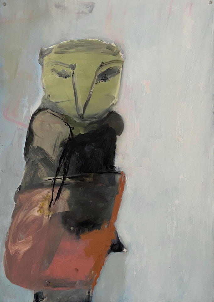 Boy  Öl,Acryl auf synthetischem Papier. 42x29,7cm