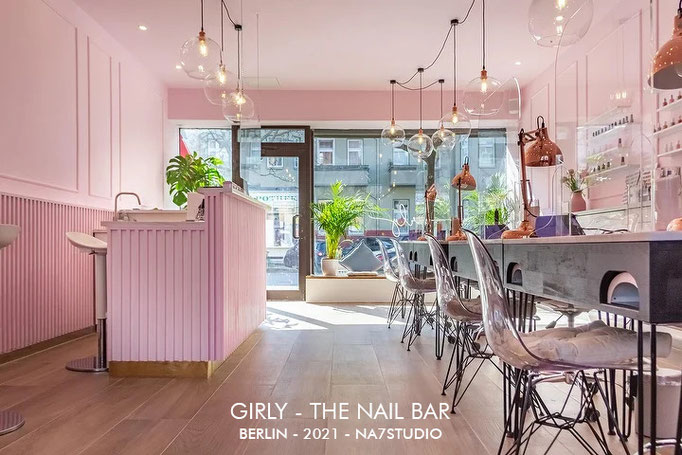 Girly 2 Nagelstudio - Konzept / Innenarchitektur