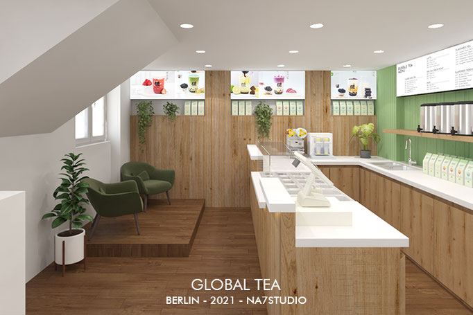 GLobal Tea - Konzept / Innenarchitektur