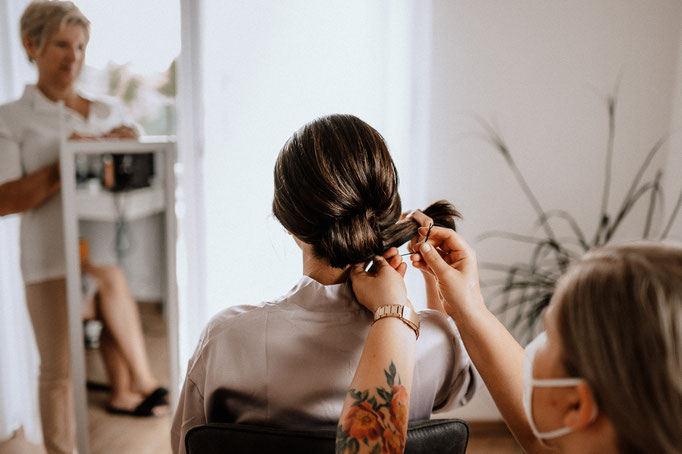 Haarstyling für die Braut in Erding