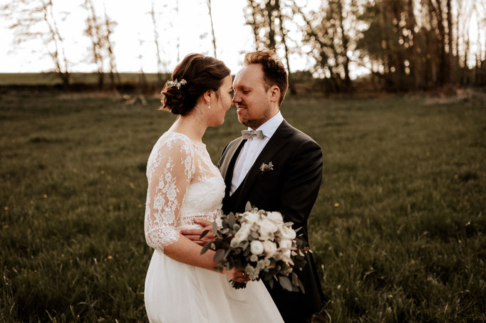 Paarfotografie bei einer ganztages Hochzeitsbegleitung. Hochzeitsfotografen sind Andreas Reiter und Manuela Reiter.