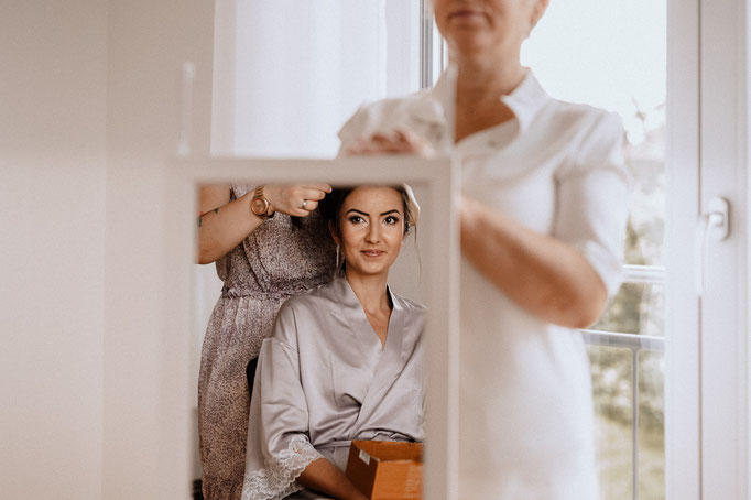 Brautstyling vor Ort in Erding