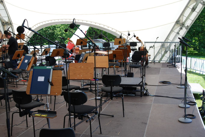 Orchester Open Air, Open Air Bühne, Klassik im Park Braunschweig, Konzertmuschel, Open Air, Bühne mieten