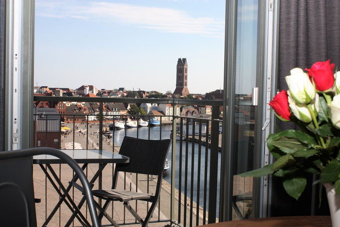 traumhafter Blick auf die Wismarer Altstadt