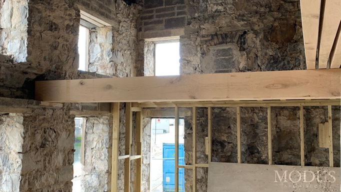 Building restoration - oak beams