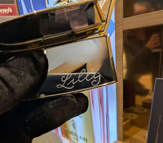 Bespoke Lipstick engraving for customization in Frankfurt