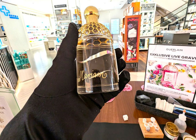 Event mit Glasgravur bei Douglas in Frankfurt