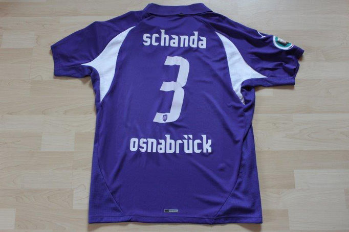 VfL Osnabrück 2007/08 Heim, DFB-Pokal (04.08.07-Gladbach), Nr. 3 Schanda (Matchworn)