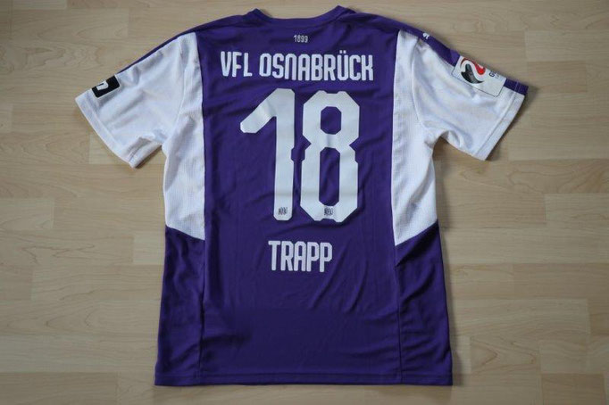 ﻿VfL Osnabrück 18/19 Heim, Sonderpatch "Germany Candidate for UEFA EURO 2024", Nr. 18 Trapp (Matchworn gg. Zwickau 23.09.18)