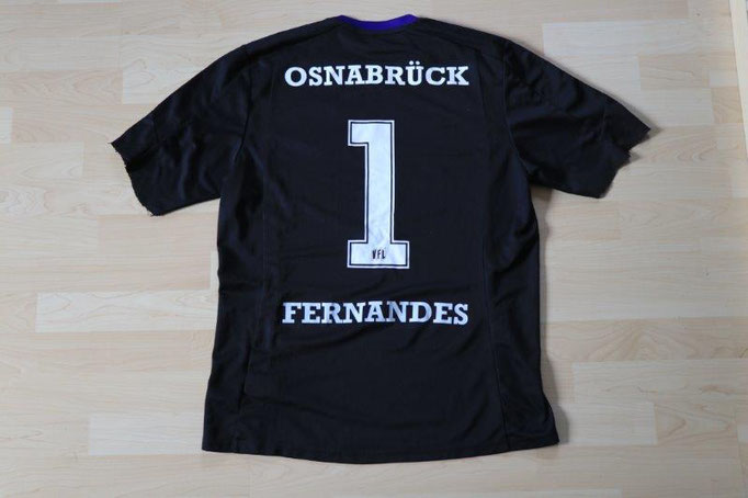 VfL Osnabrück 2013/14 Torwart, Nr. 1 Fernandez (Matchworn aus Testspiel, da Fernandez sonst die 24 trug)