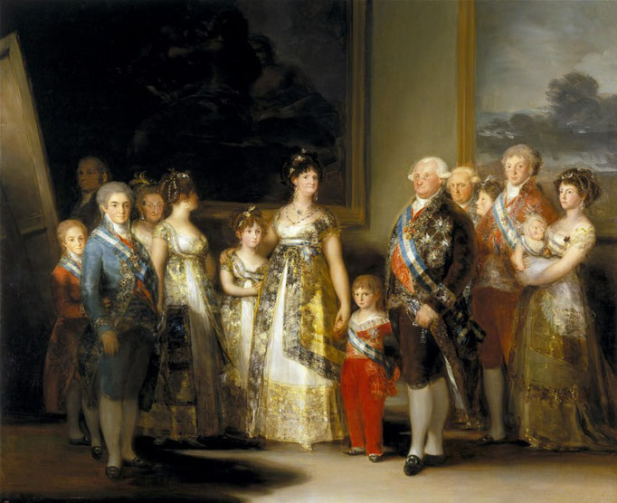 La familia de Carlos IV, 1800
