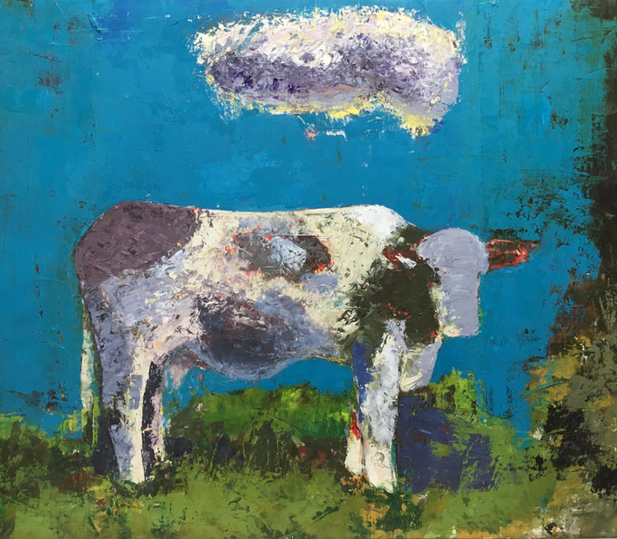 "holy COW" 2018 WVZ 119   I   78x90cm   I  Öl auf Leinwand