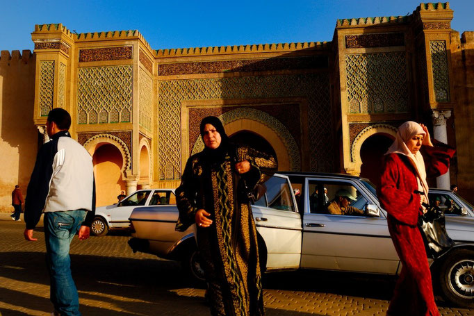 Meknès a UNESCO world heritage medina - © François Struzik - simply human 2009 - Morocco - Bab Mansour
