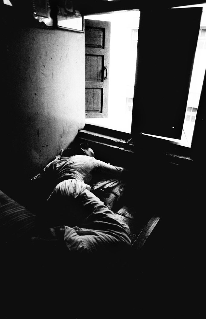 Bombay (India), prostituta dormiente, 1991