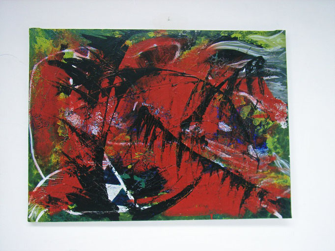 Indian Summer 2008, Acryl auf Leinwand, 80 x 100 cm