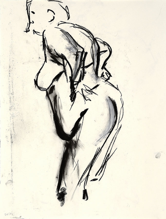 2012, #2, fusain sur papier - Charcoal on paper 