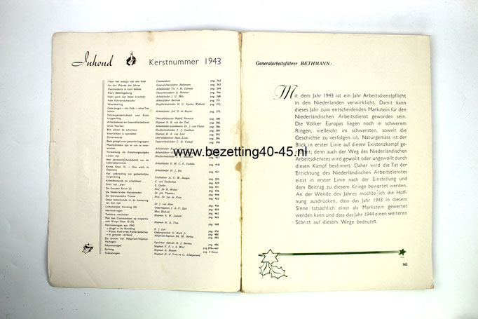 NSB-Nederlandse-Arbeidsdienst-NAD-Vorming-blad-Kader-Kesrtnummer-boek-No.12-1943-