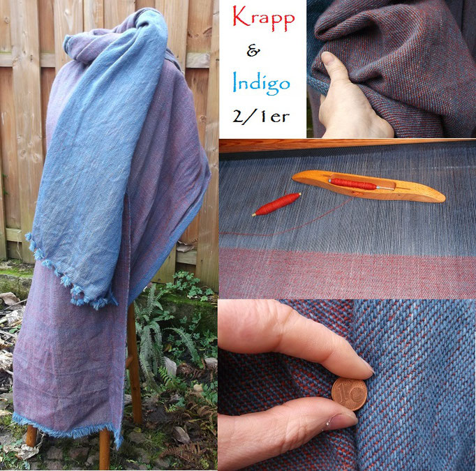 2/1 Köper, 2/1 Twill unterschiedlich aussehende Seiten