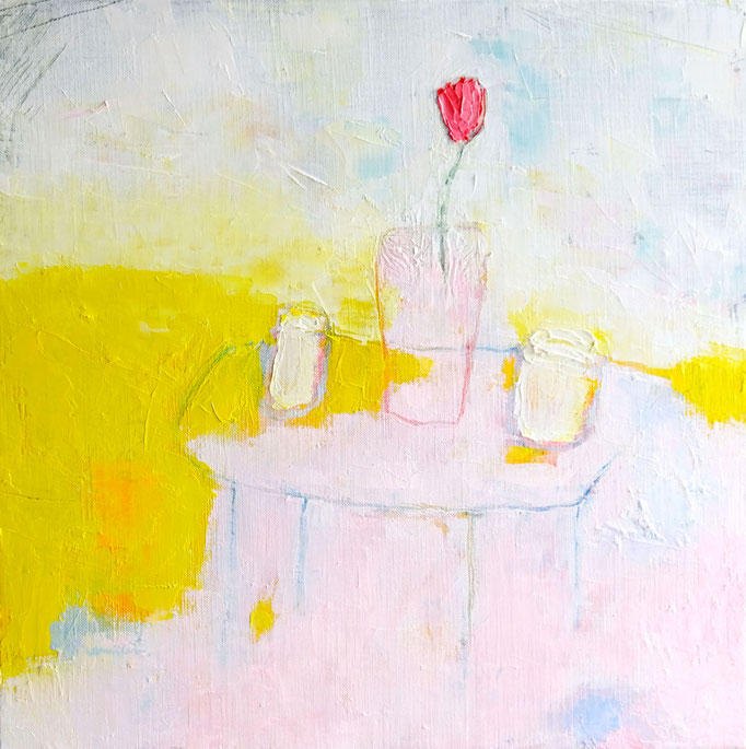talk      /   Oil Painting   455×455mm  2018 
