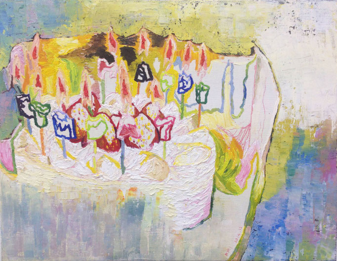  HAPPY BIRTHDAY / Oil Painting　油彩　410×318mm   2014