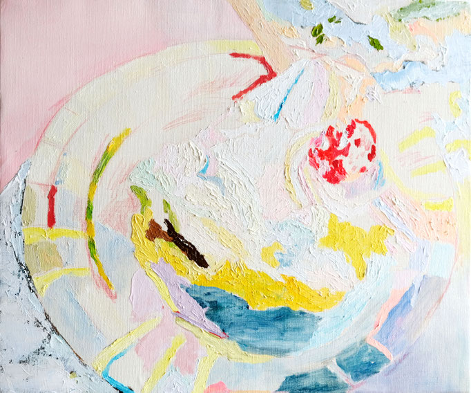 One happiness  / Oil Painting   455×380mm  2018 