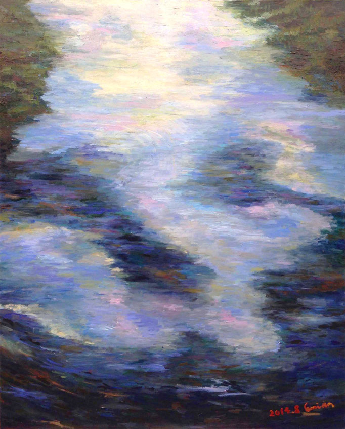   初夏、拝島橋からの多摩川  / Oil Painting　油彩　1620×1303mm  2014