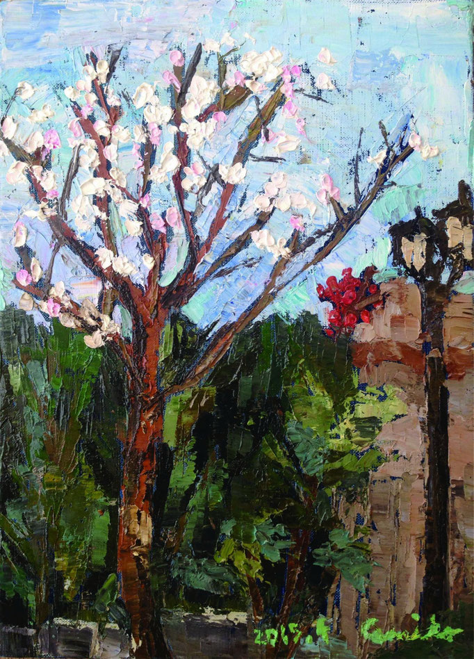  立春次候  / Oil Painting  油彩　333×242mm   2015