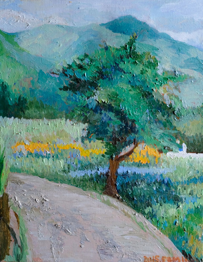 5月の桑の木   /   Oil painting 2015