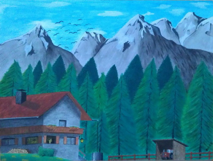 Haus im Gebirge