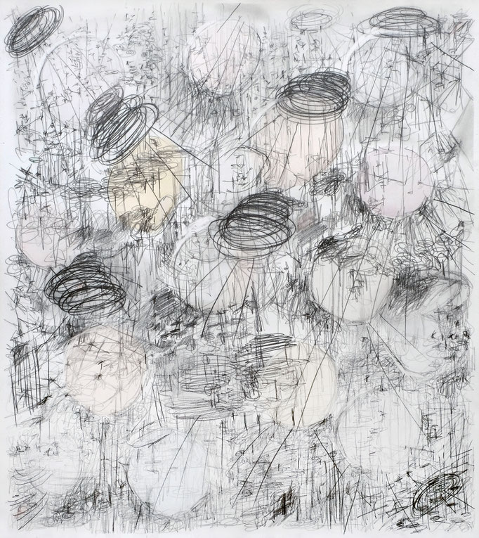 What a World! II Fall ´23, Bleistift und Aquarell auf Papier, 80 x 70 cm, 2023