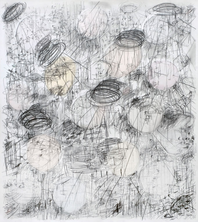 What a World! II Fall ´23, Bleistift und Aquarell auf Papier, 80 x 70 cm, 2023
