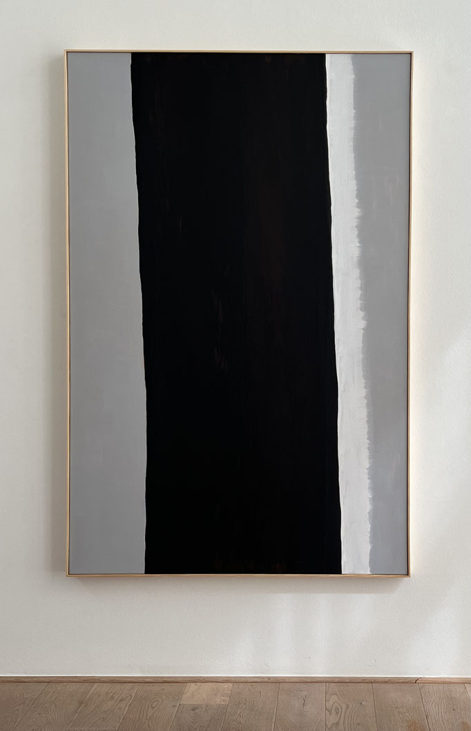 o.T. - 2023, Acryl und Pigment auf Leinwand, 145 x 95 cm